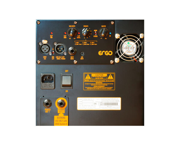 markaudio ergo system 2 dettaglio connessioni sub