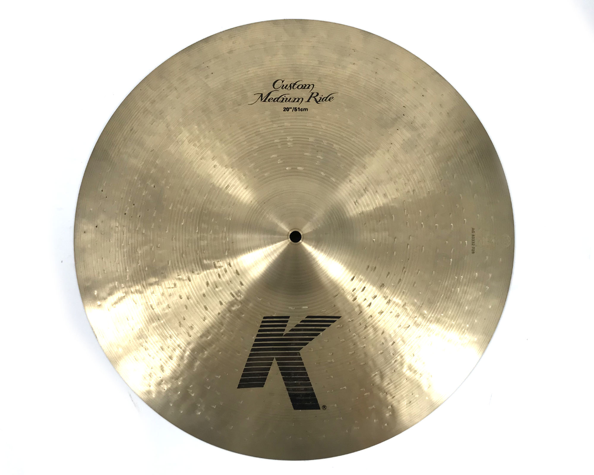 zildjian k custom medium ride 20 demo frontale