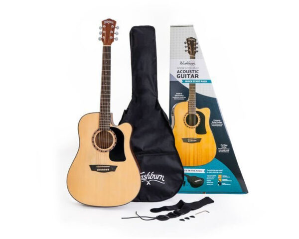 washburn ad5 ce pack set chitarra acustica con accessori frontale