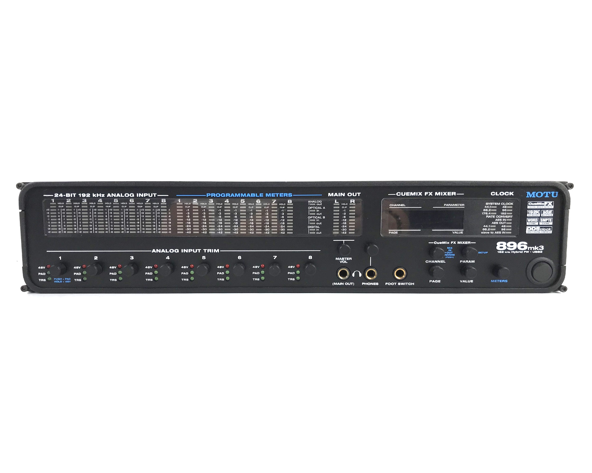 motu 896 MKIII Hybrid frontale