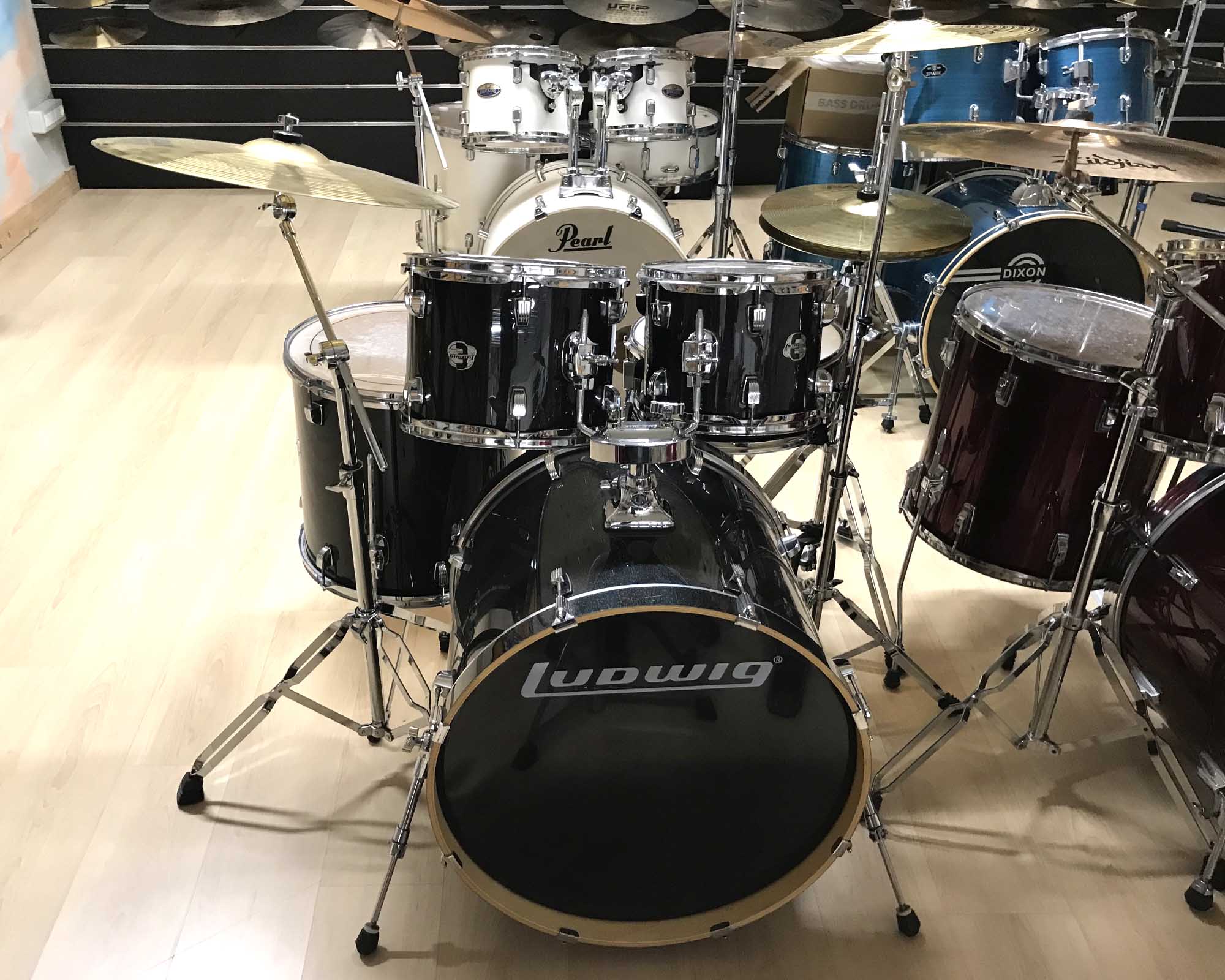 ludwig element evolution bk full kit frontale