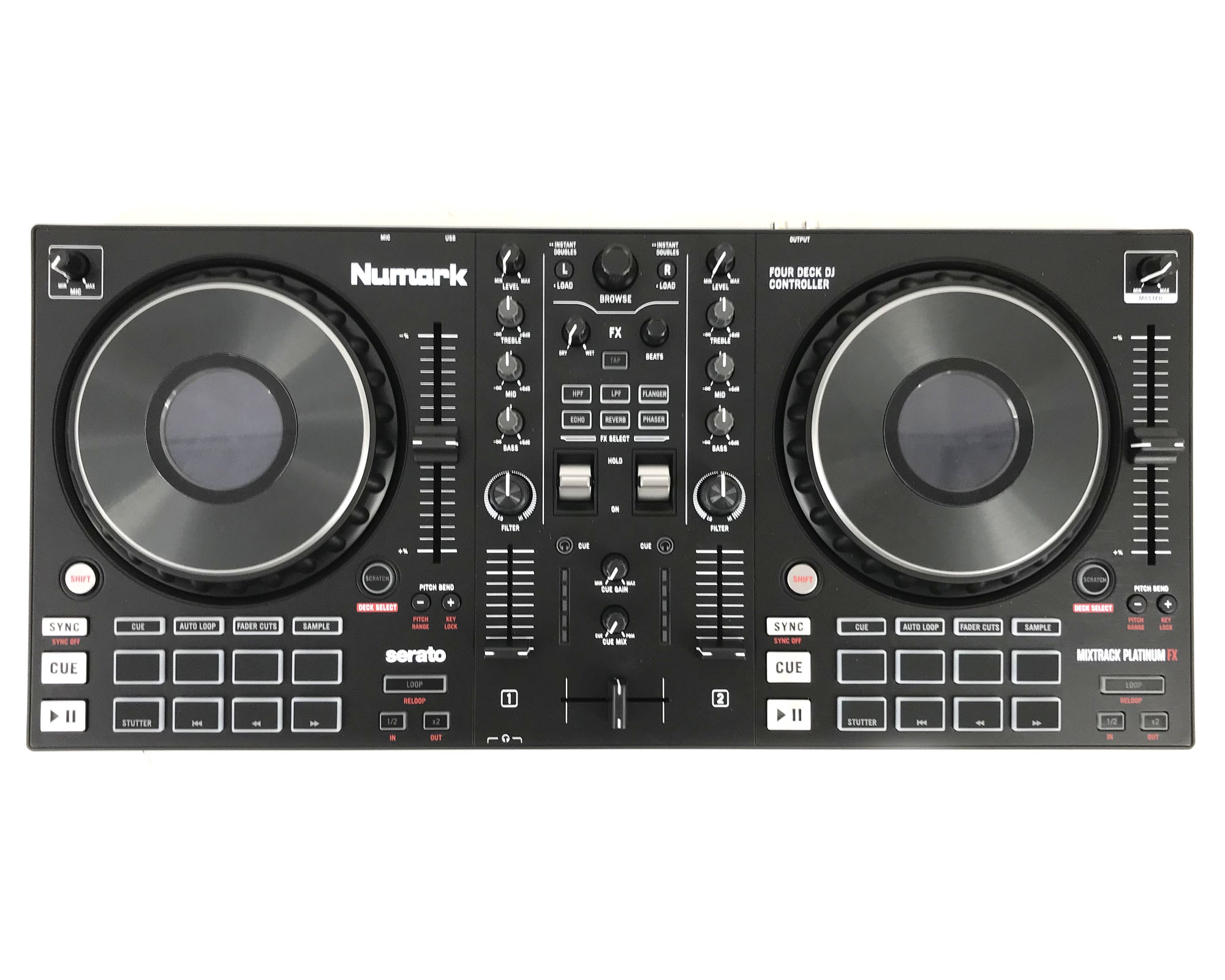 numark mixtrack platinum fx demo frontale