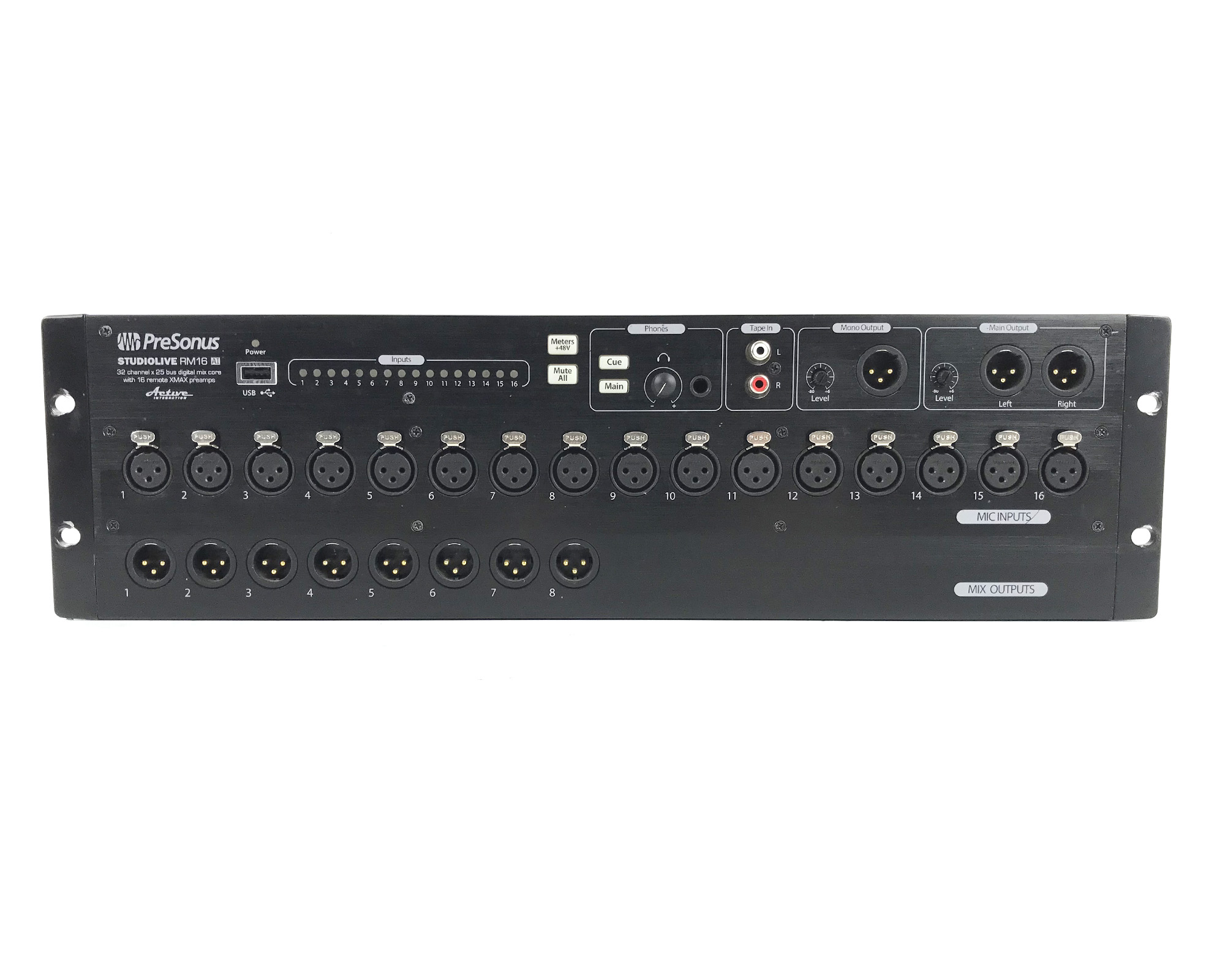 presonus rm16 ai frontale
