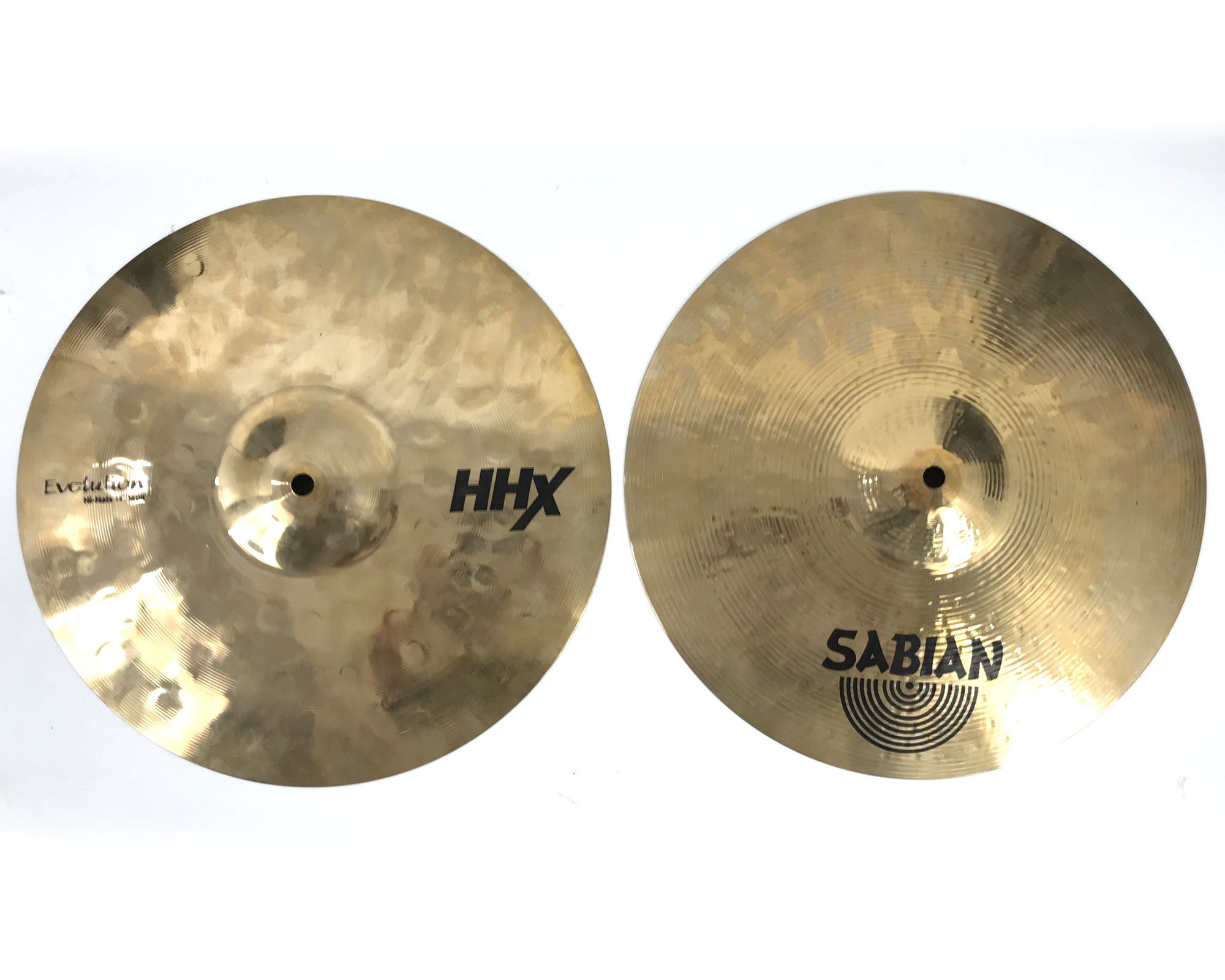 sabian hhx evolution hats 14 usato frontale