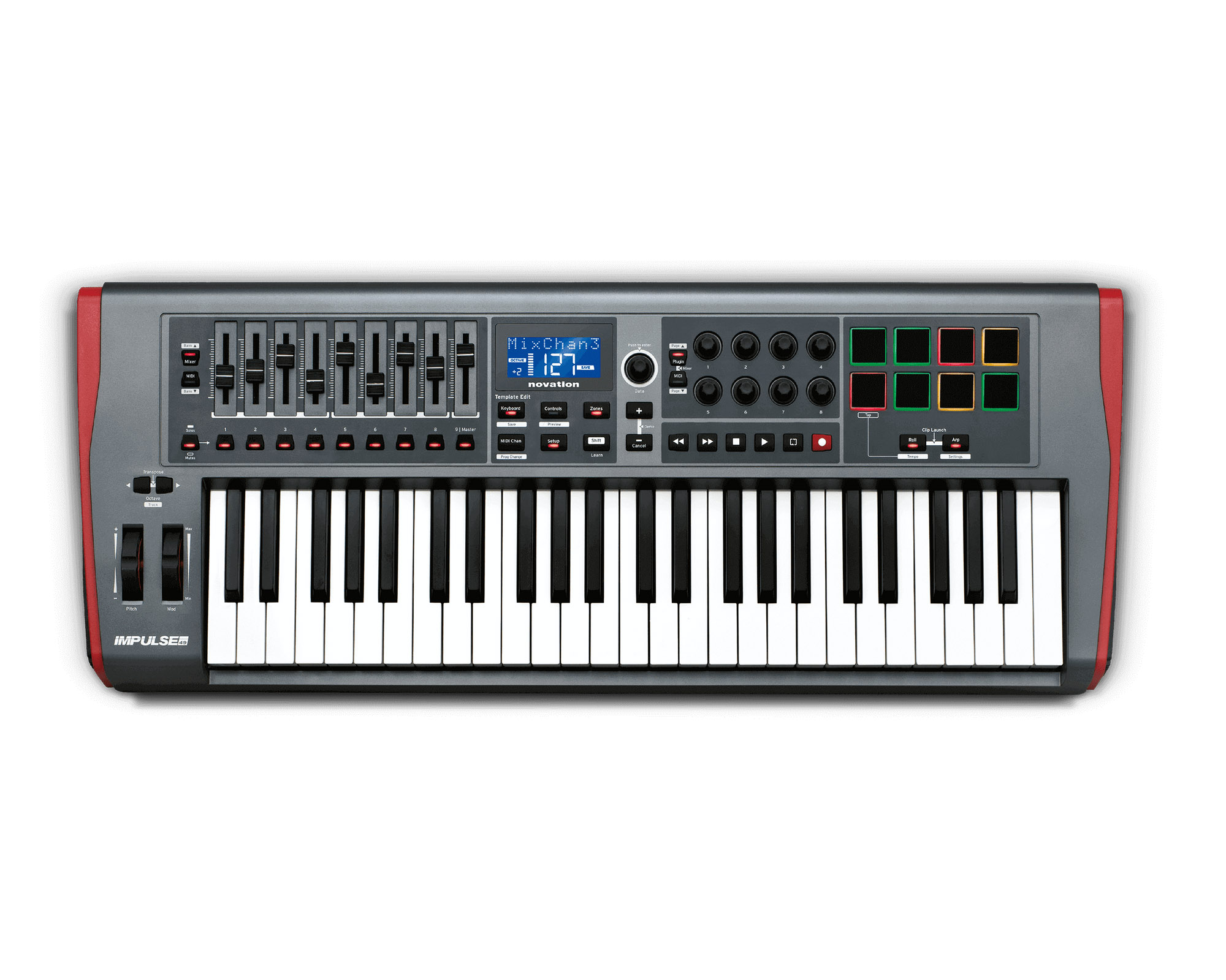 novation impulse 49 frontale