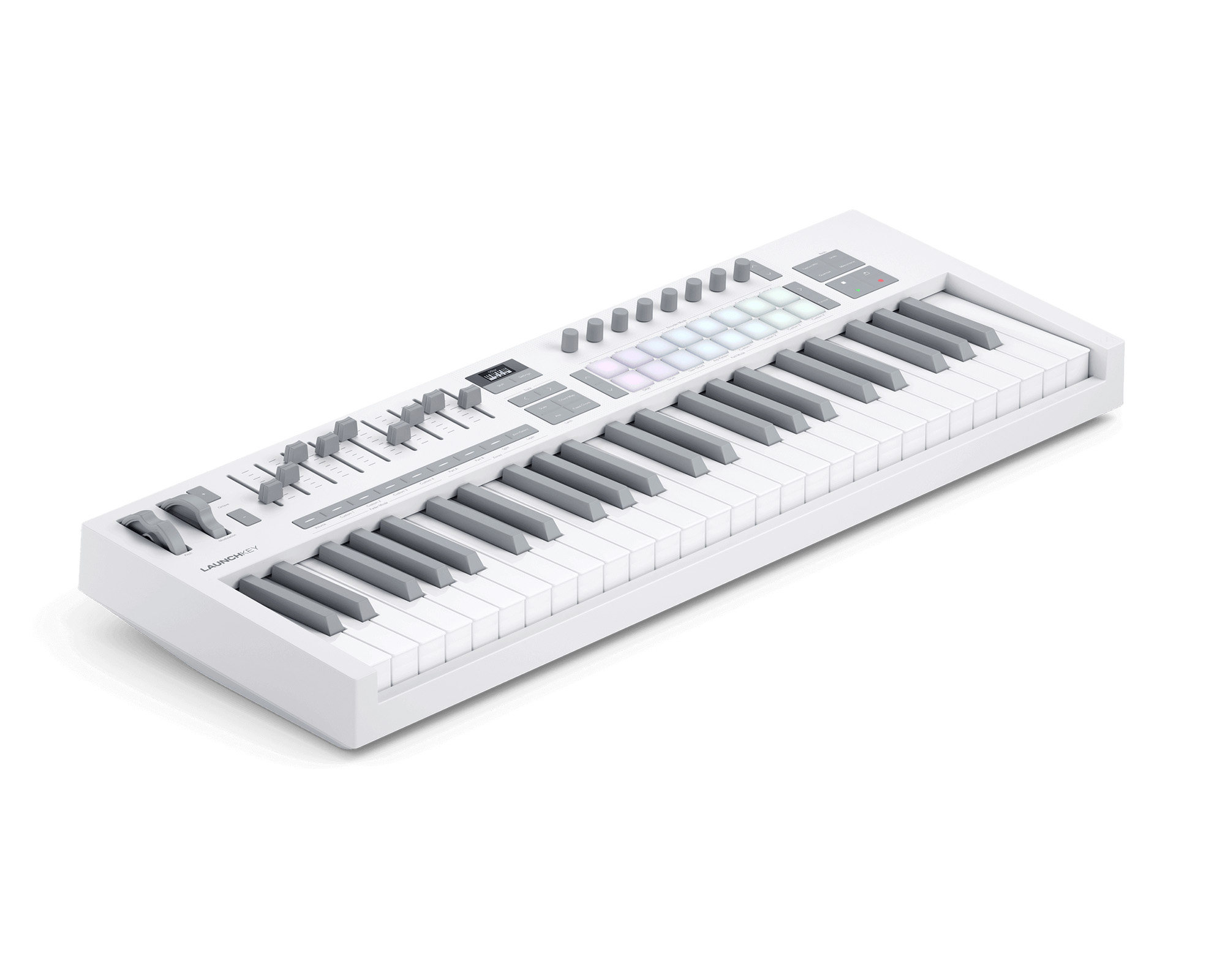 novation launchkey 49 mk4 bianca laterale