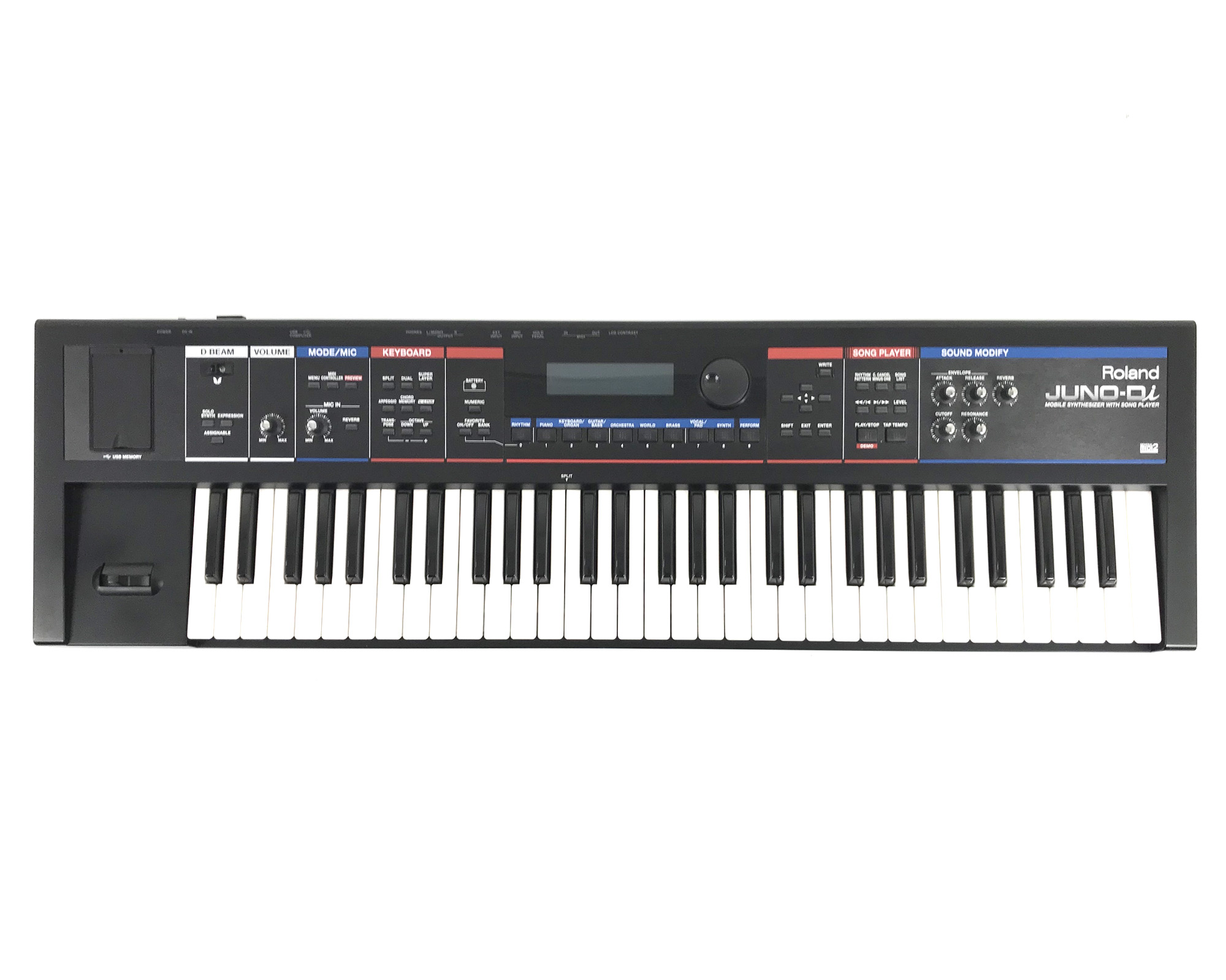 roland juno di occasione dall'alto
