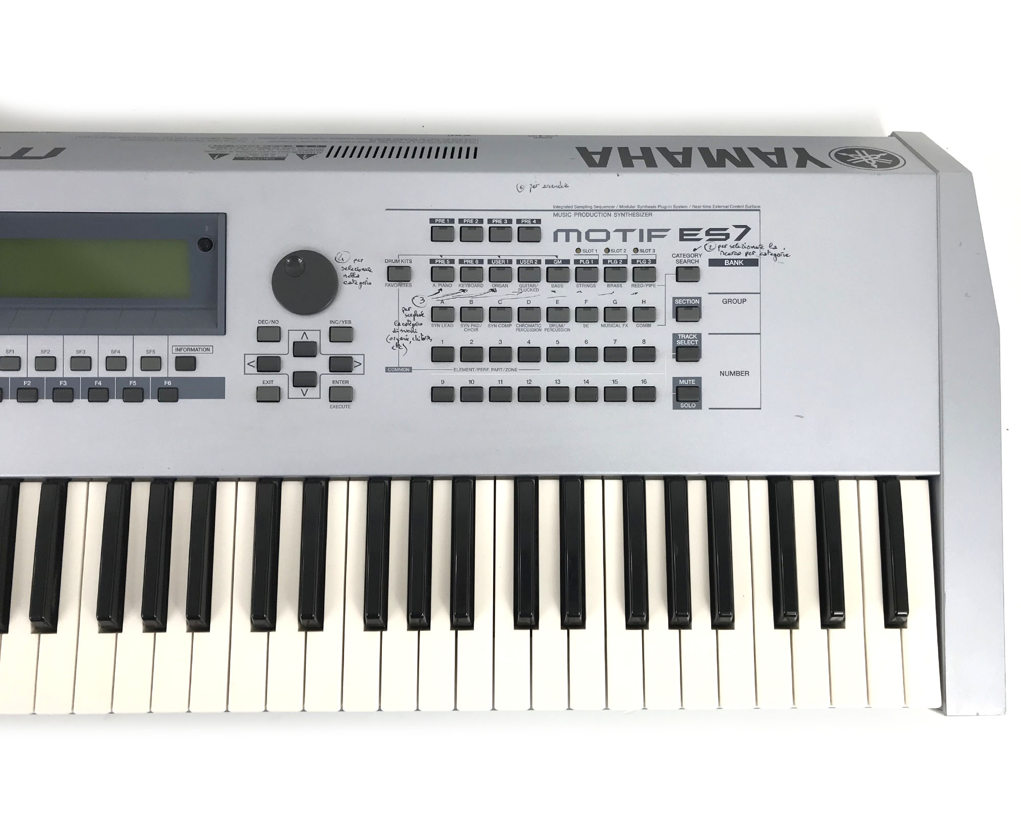 yamaha motif es7 frontale dx