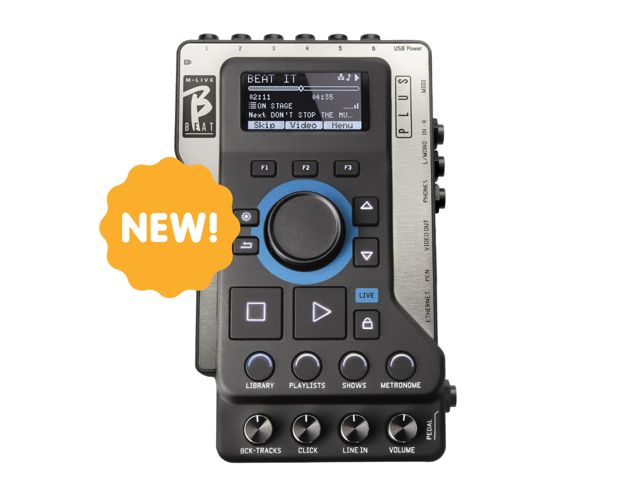 m-live b beat plus frontale